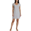 image:imageLaura Ashley Womens Nightgown Ribbed Knit Short Sleeve Henley SleepshirtMulti Floral