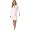 image:imageLaura Ashley Womens Robe Buttery Soft Brushed Knit Knee Length Bathrobe with PocketsPink Dot