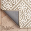 image:imageLaura Ashley All Loop Tufted 3x5 Washable SkidResistant Accent Rug  Ivory MarwoodAustell Twotone BerberIvory
