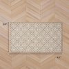 image:imageLaura Ashley All Loop Tufted 3x5 Washable SkidResistant Accent Rug  Ivory MarwoodAustell Twotone BerberIvory
