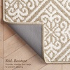 image:imageLaura Ashley All Loop Tufted 3x5 Washable SkidResistant Accent Rug  Ivory MarwoodAustell Twotone BerberIvory