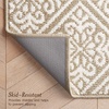 image:imageLaura Ashley All Loop Tufted 3x5 Washable SkidResistant Accent Rug  Ivory MarwoodAustell Twotone BerberIvory