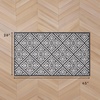 image:imageLaura Ashley All Loop Tufted 3x5 Washable SkidResistant Accent Rug  Ivory MarwoodAustell Twotone Dark GreyIvory