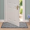 image:imageLaura Ashley All Loop Tufted 3x5 Washable SkidResistant Accent Rug  Ivory MarwoodAustell Twotone Dark GreyIvory