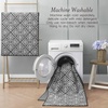 image:imageLaura Ashley All Loop Tufted 3x5 Washable SkidResistant Accent Rug  Ivory MarwoodAustell Twotone Dark GreyIvory