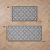 image:imageLaura Ashley All Loop Tufted 3x5 Washable SkidResistant Accent Rug  Ivory MarwoodAustell Twotone Dark GreyIvory