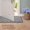 image:imageLaura Ashley All Loop Tufted 3x5 Washable SkidResistant Accent Rug  Ivory MarwoodAustell Twotone Dark GreyIvory