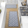 image:imageLaura Ashley All Loop Tufted 3x5 Washable SkidResistant Accent Rug  Ivory MarwoodAustell Twotone Dusty NavyIvory