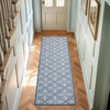 image:imageLaura Ashley All Loop Tufted 3x5 Washable SkidResistant Accent Rug  Ivory MarwoodAustell Twotone Dusty NavyIvory