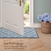 image:imageLaura Ashley All Loop Tufted 3x5 Washable SkidResistant Accent Rug  Ivory MarwoodAustell Twotone Dusty NavyIvory