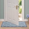 image:imageLaura Ashley All Loop Tufted 3x5 Washable SkidResistant Accent Rug  Ivory MarwoodAustell Twotone Dusty NavyIvory