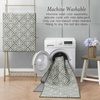 image:imageLaura Ashley All Loop Tufted 3x5 Washable SkidResistant Accent Rug  Ivory MarwoodAustell Twotone IvorySage
