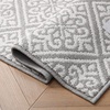 image:imageLaura Ashley All Loop Tufted 3x5 Washable SkidResistant Accent Rug  Ivory MarwoodAustell Twotone Light GreyIvory