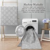 image:imageLaura Ashley All Loop Tufted 3x5 Washable SkidResistant Accent Rug  Ivory MarwoodAustell Twotone Light GreyIvory
