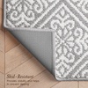 image:imageLaura Ashley All Loop Tufted 3x5 Washable SkidResistant Accent Rug  Ivory MarwoodAustell Twotone Light GreyIvory