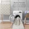 image:imageLaura Ashley All Loop Tufted 3x5 Washable SkidResistant Accent Rug  Ivory MarwoodAustell Twotone LinenIvory