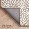image:imageLaura Ashley All Loop Tufted 3x5 Washable SkidResistant Accent Rug  Ivory MarwoodAustell Twotone LinenIvory