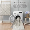 image:imageLaura Ashley All Loop Tufted 3x5 Washable SkidResistant Accent Rug  Ivory MarwoodAustell Twotone LinenIvory