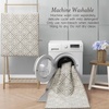 image:imageLaura Ashley All Loop Tufted 3x5 Washable SkidResistant Accent Rug  Ivory MarwoodAustell Twotone LinenIvory