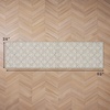 image:imageLaura Ashley All Loop Tufted 3x5 Washable SkidResistant Accent Rug  Ivory MarwoodAustell Twotone LinenIvory