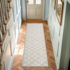 image:imageLaura Ashley All Loop Tufted 3x5 Washable SkidResistant Accent Rug  Ivory MarwoodAustell Twotone LinenIvory