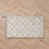 image:imageLaura Ashley All Loop Tufted 3x5 Washable SkidResistant Accent Rug  Ivory MarwoodAustell Twotone LinenIvory