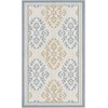 image:imageLaura Ashley All Loop Tufted 3x5 Washable SkidResistant Accent Rug  Ivory MarwoodBarnsley Blue