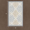 image:imageLaura Ashley All Loop Tufted 3x5 Washable SkidResistant Accent Rug  Ivory MarwoodBarnsley Blue