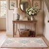 image:imageLaura Ashley All Loop Tufted 3x5 Washable SkidResistant Accent Rug  Ivory MarwoodBarnsley Ivory