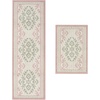 image:imageLaura Ashley All Loop Tufted 3x5 Washable SkidResistant Accent Rug  Ivory MarwoodBarnsley Pink