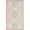 image:imageLaura Ashley All Loop Tufted 3x5 Washable SkidResistant Accent Rug  Ivory MarwoodBarnsley Pink