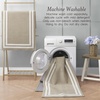 image:imageLaura Ashley All Loop Tufted 3x5 Washable SkidResistant Accent Rug  Ivory MarwoodDebbie Double Border Twotone BerberIvory