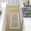image:imageLaura Ashley All Loop Tufted 3x5 Washable SkidResistant Accent Rug  Ivory MarwoodDebbie Double Border Twotone BerberIvory