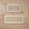 image:imageLaura Ashley All Loop Tufted 3x5 Washable SkidResistant Accent Rug  Ivory MarwoodDebbie Double Border Twotone BerberIvory
