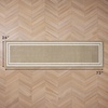 image:imageLaura Ashley All Loop Tufted 3x5 Washable SkidResistant Accent Rug  Ivory MarwoodDebbie Double Border Twotone BerberIvory