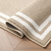 image:imageLaura Ashley All Loop Tufted 3x5 Washable SkidResistant Accent Rug  Ivory MarwoodDebbie Double Border Twotone BerberIvory