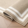 image:imageLaura Ashley All Loop Tufted 3x5 Washable SkidResistant Accent Rug  Ivory MarwoodDebbie Double Border Twotone BerberIvory