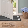 image:imageLaura Ashley All Loop Tufted 3x5 Washable SkidResistant Accent Rug  Ivory MarwoodDebbie Double Border Twotone Dark GreyIvory