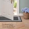image:imageLaura Ashley All Loop Tufted 3x5 Washable SkidResistant Accent Rug  Ivory MarwoodDebbie Double Border Twotone Dark GreyIvory