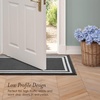 image:imageLaura Ashley All Loop Tufted 3x5 Washable SkidResistant Accent Rug  Ivory MarwoodDebbie Double Border Twotone Dark GreyIvory