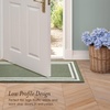 image:imageLaura Ashley All Loop Tufted 3x5 Washable SkidResistant Accent Rug  Ivory MarwoodDebbie Double Border Twotone IvorySage