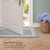 image:imageLaura Ashley All Loop Tufted 3x5 Washable SkidResistant Accent Rug  Ivory MarwoodDebbie Double Border Twotone Light GreyIvory