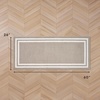 image:imageLaura Ashley All Loop Tufted 3x5 Washable SkidResistant Accent Rug  Ivory MarwoodDebbie Double Border Twotone LinenIvory