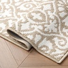 image:imageLaura Ashley All Loop Tufted 3x5 Washable SkidResistant Accent Rug  Ivory MarwoodFeya Twotone BerberIvory
