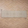 image:imageLaura Ashley All Loop Tufted 3x5 Washable SkidResistant Accent Rug  Ivory MarwoodFeya Twotone BerberIvory