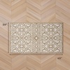 image:imageLaura Ashley All Loop Tufted 3x5 Washable SkidResistant Accent Rug  Ivory MarwoodFeya Twotone BerberIvory