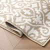 image:imageLaura Ashley All Loop Tufted 3x5 Washable SkidResistant Accent Rug  Ivory MarwoodFeya Twotone BerberIvory