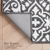 image:imageLaura Ashley All Loop Tufted 3x5 Washable SkidResistant Accent Rug  Ivory MarwoodFeya Twotone Dark GreyIvory