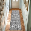 image:imageLaura Ashley All Loop Tufted 3x5 Washable SkidResistant Accent Rug  Ivory MarwoodFeya Twotone Dark GreyIvory