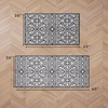 image:imageLaura Ashley All Loop Tufted 3x5 Washable SkidResistant Accent Rug  Ivory MarwoodFeya Twotone Dark GreyIvory